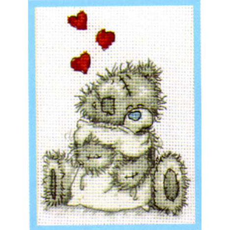 Teddy Hugs Me to You Bear Small Cross Stitch Kit £5.99